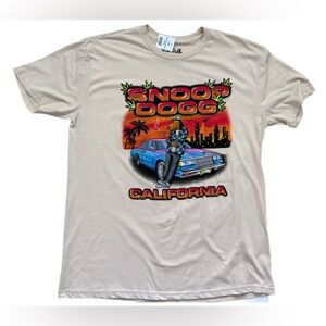 Snoop Dogg California Graphic Tee Tan Beige Size Large NWT Joe Cool